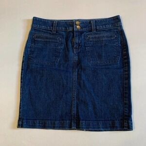 5/ $25  Banana Republic Pencil Denim Jean Skirt 27P